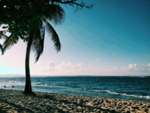 Vue Plage Le Moule soir